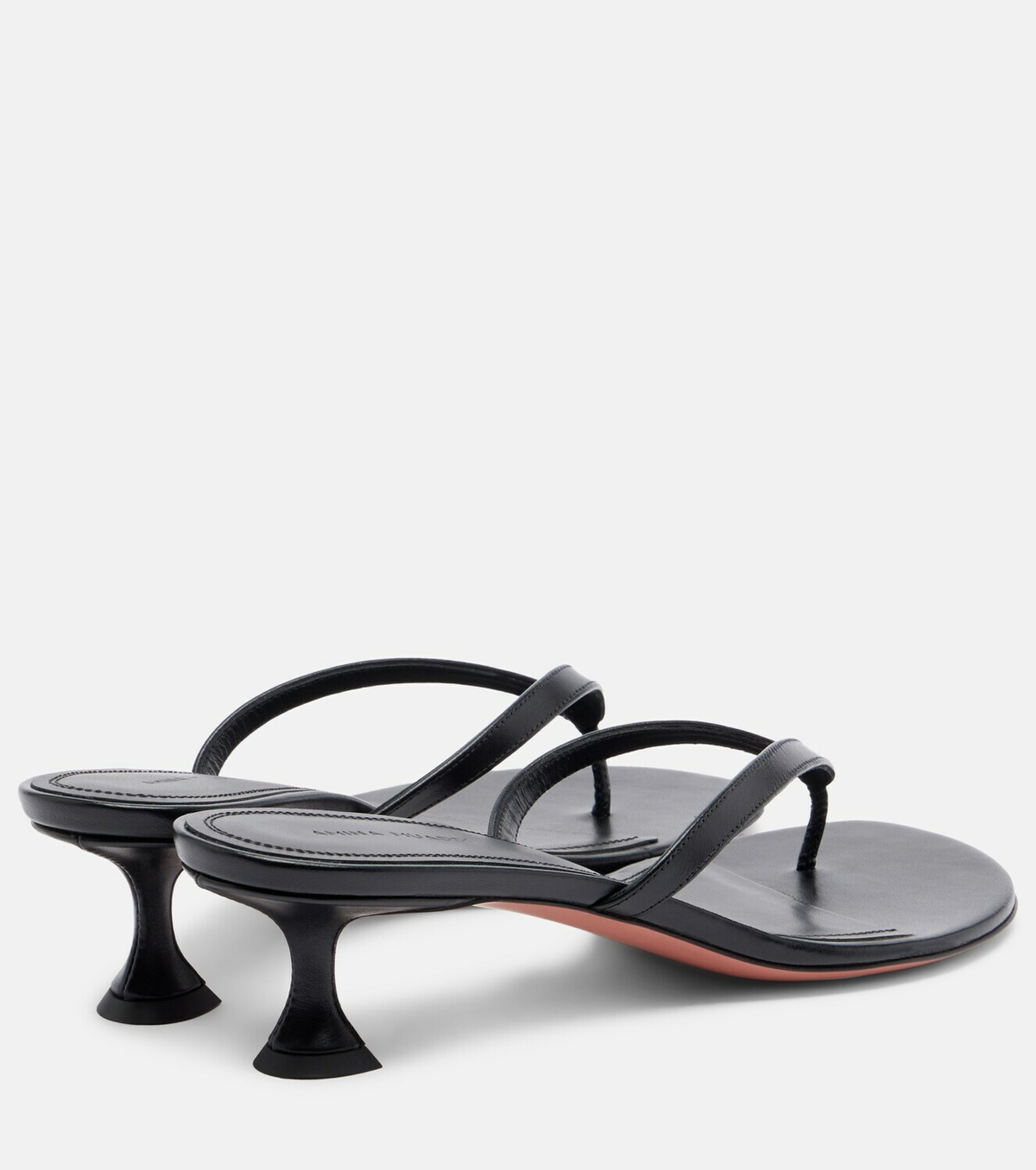 Amina Muaddi Juliette leather thong sandals