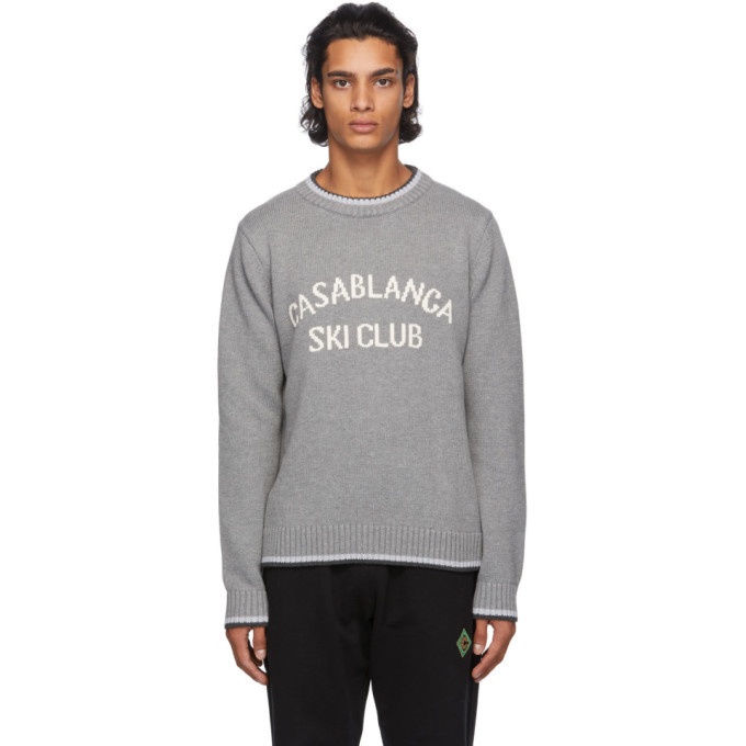 Photo: Casablanca Grey Casablanca Ski Club Sweater