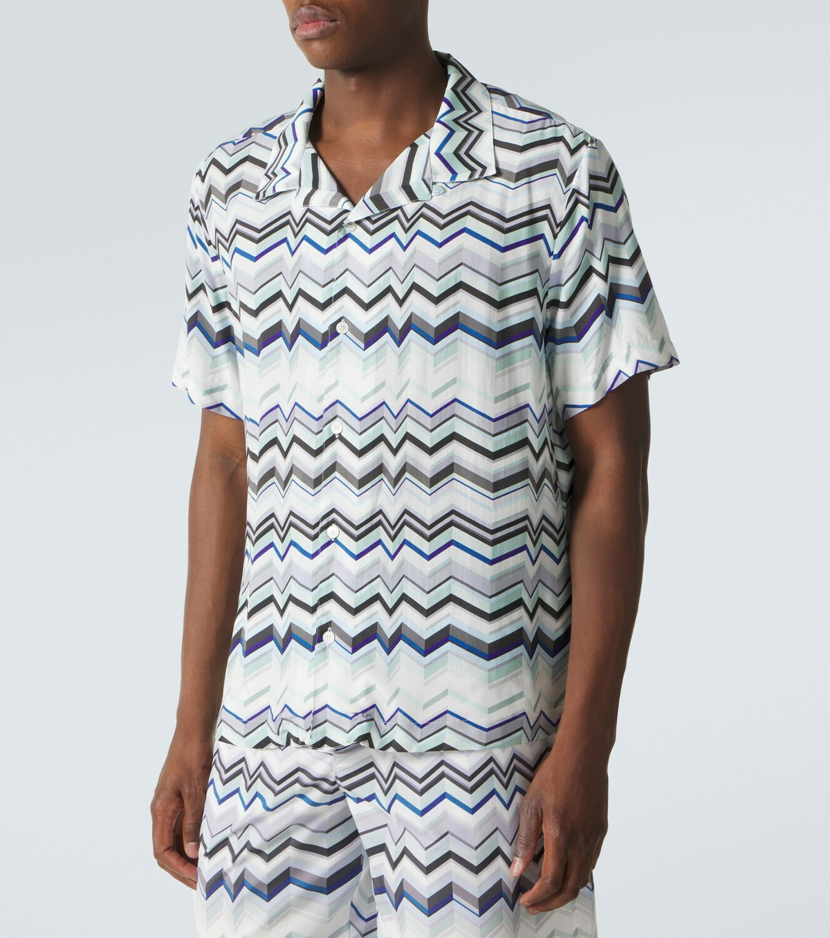 Missoni Zig Zag bowling shirt