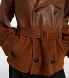 Ralph Lauren Collection Double-breasted leather jacket