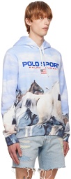 Polo Ralph Lauren Blue Wild Horses Hoodie