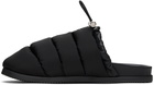 Moncler Black 'Mon Pocket' Slippers