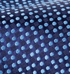 Charvet - 8.5cm Polka-Dot Silk-Jacquard Tie - Blue