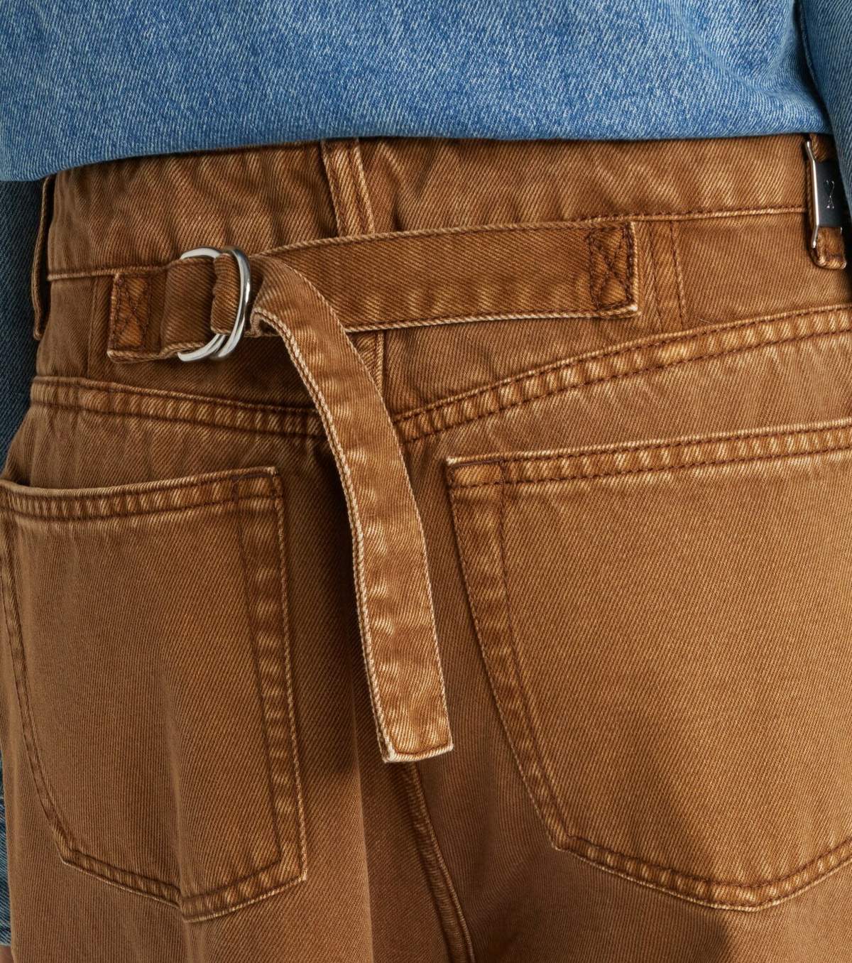 Ami Paris Cotton twill wide-leg pants