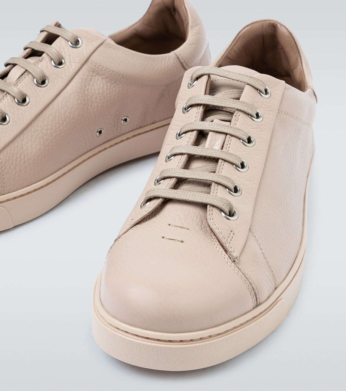 Gianvito Rossi Brown Fabric Athletic Sneakers
