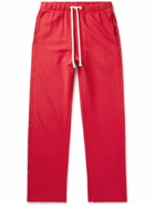 Les Tien - Straight-Leg Garment-Dyed Cotton-Jersey Sweatpants - Red