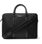 Ermenegildo Zegna - Nylon and Pelle Tessuta Leather Briefcase - Black