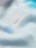 Nike - NSW Logo-Print Tie-Dyed Cotton-Jersey T-Shirt - Blue