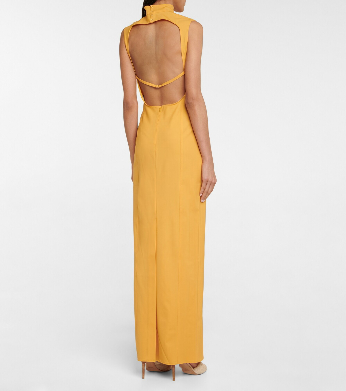 【関税込み】JACQUEMUS ブルー La Robe Palmi ドレス Jacquemus Cut Out LA ROBE PALMI Long Dress women - Glamood