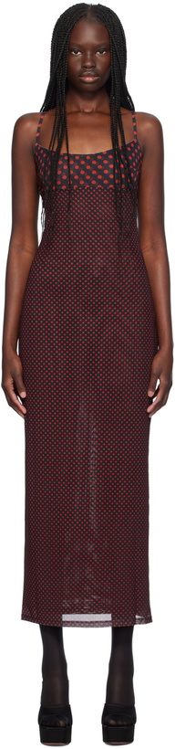 Photo: Miaou Black & Red Thais Maxi Dress