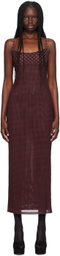 Miaou Black & Red Thais Maxi Dress