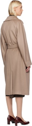 Weekend Max Mara Taupe Resina Coat