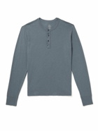 Save Khaki United - Cotton-Jersey Henley T-Shirt - Blue