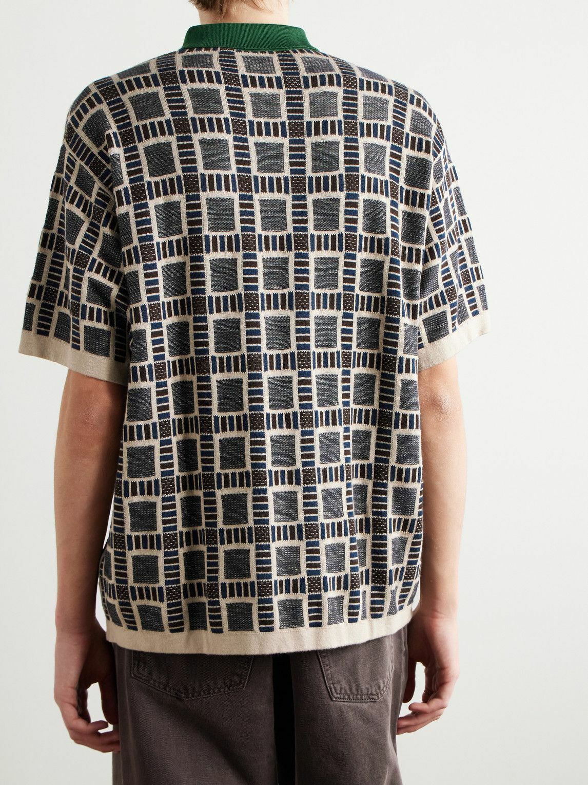 adidas Originals - Brain Dead Logo-Embroidered Jacquard-Knit