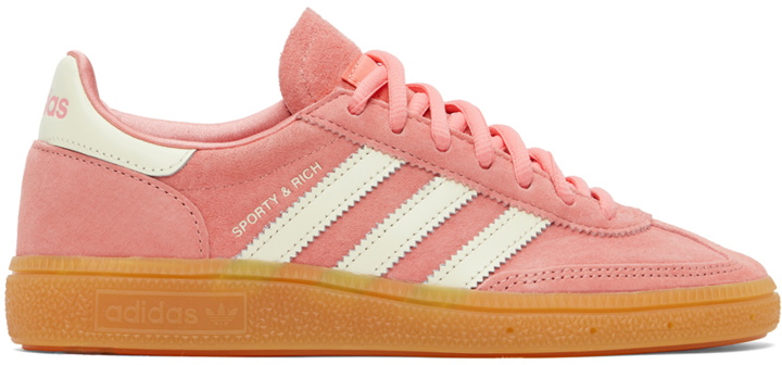 Photo: Sporty & Rich Pink & White adidas Originals Edition Handball Spezial Sneakers