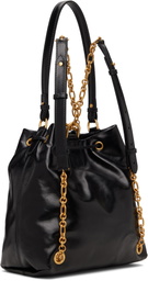 Balmain Black Pulse Calfskin Leather Backpack