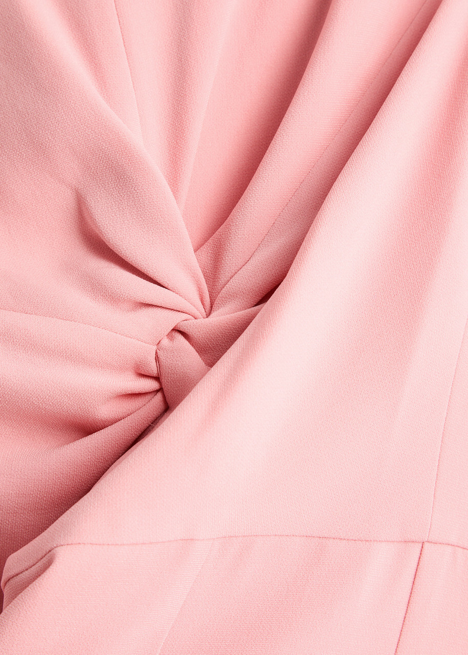 Roland Mouret Knotted Midi Dress Pink Roland Mouret Roland Mouret Knotted Midi Dress Pink Roland Mouret