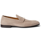 Brunello Cucinelli - Suede Penny Loafers - Brown