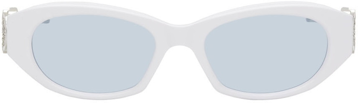 Photo: Moncler Genius Moncler Gentle Monster White Swipe 2 Sunglasses