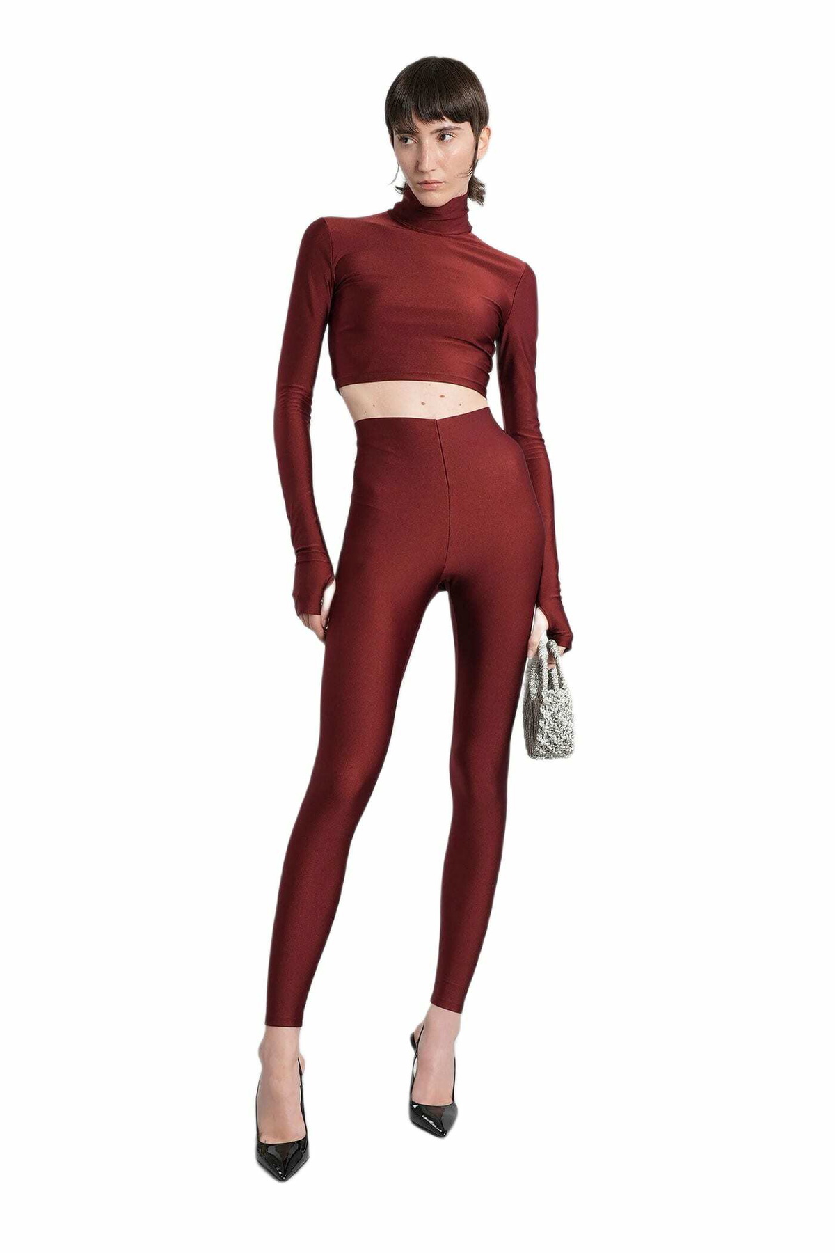 The Andamane Orchid Topwear In Bordeaux Polyamide