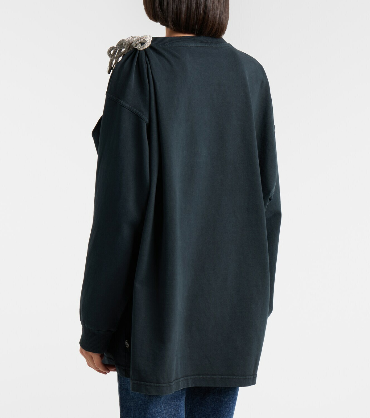 Area Embellished cotton jersey T-shirt