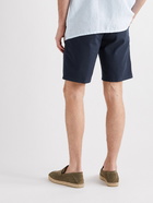 LORO PIANA - Slim-Fit Stretch-Cotton Bermuda Shorts - Blue - IT 46