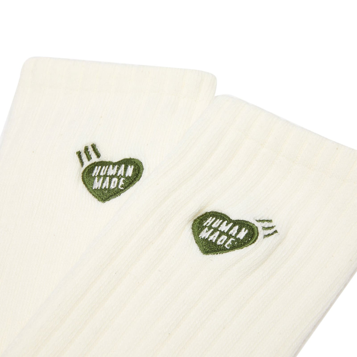 Human Made Men's Pile Heart Socks in White