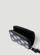 Skull Motif Coin Wallet in Black