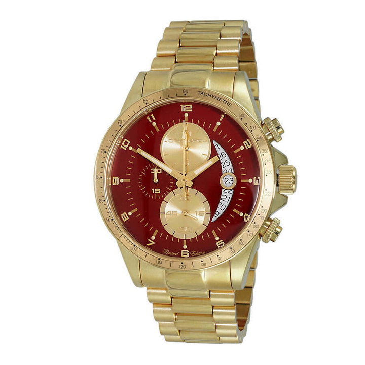 Photo: Torino Carrero Winner Circle Chronograph Quartz Red Dial Mens Watch JC1GG101BRD