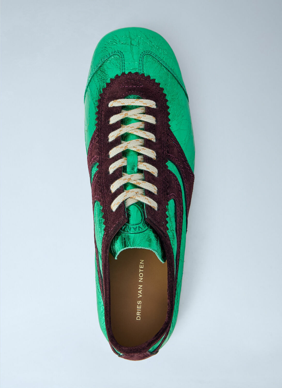 Dries Van Noten Metallic Panel Sneakers