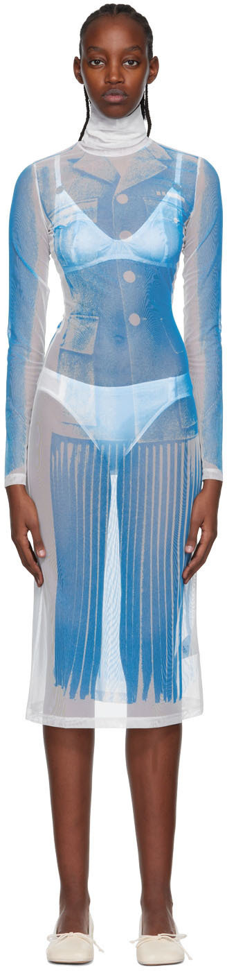 dvf ruched mesh dress Diane von Furstenberg