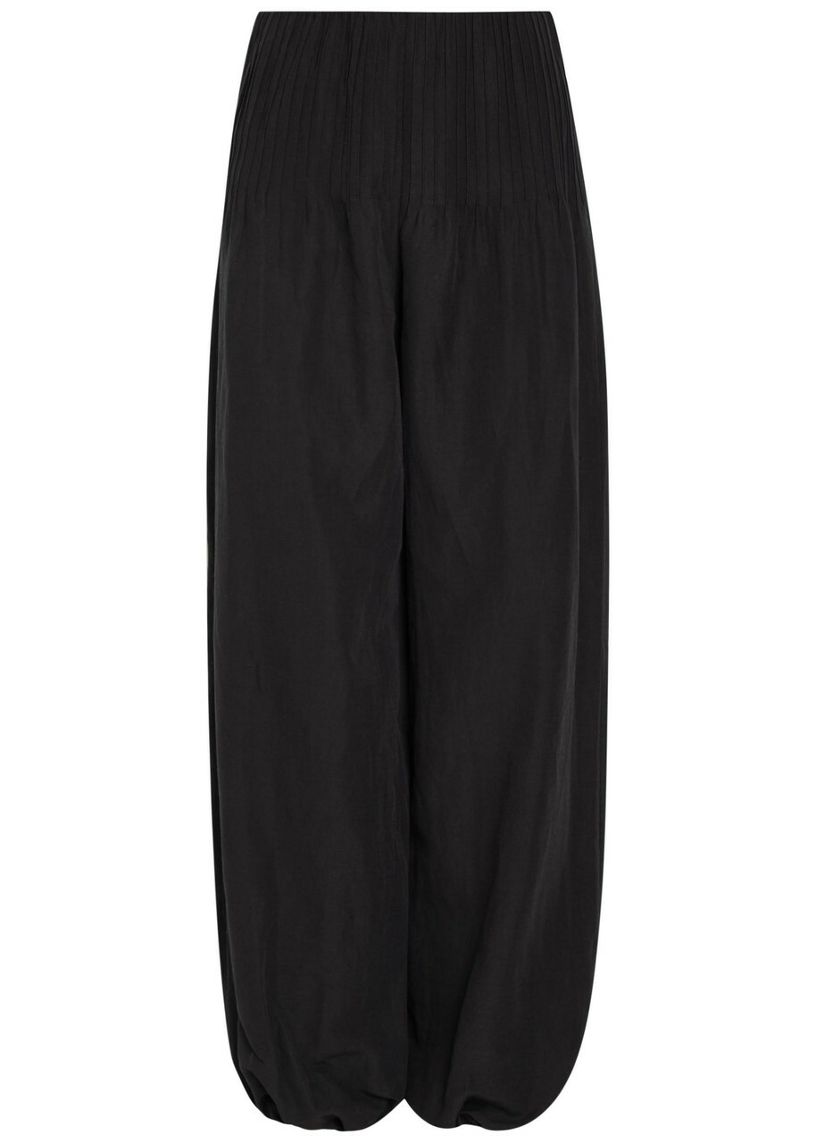Vince Pintuck Balloon-leg Woven Trousers Black