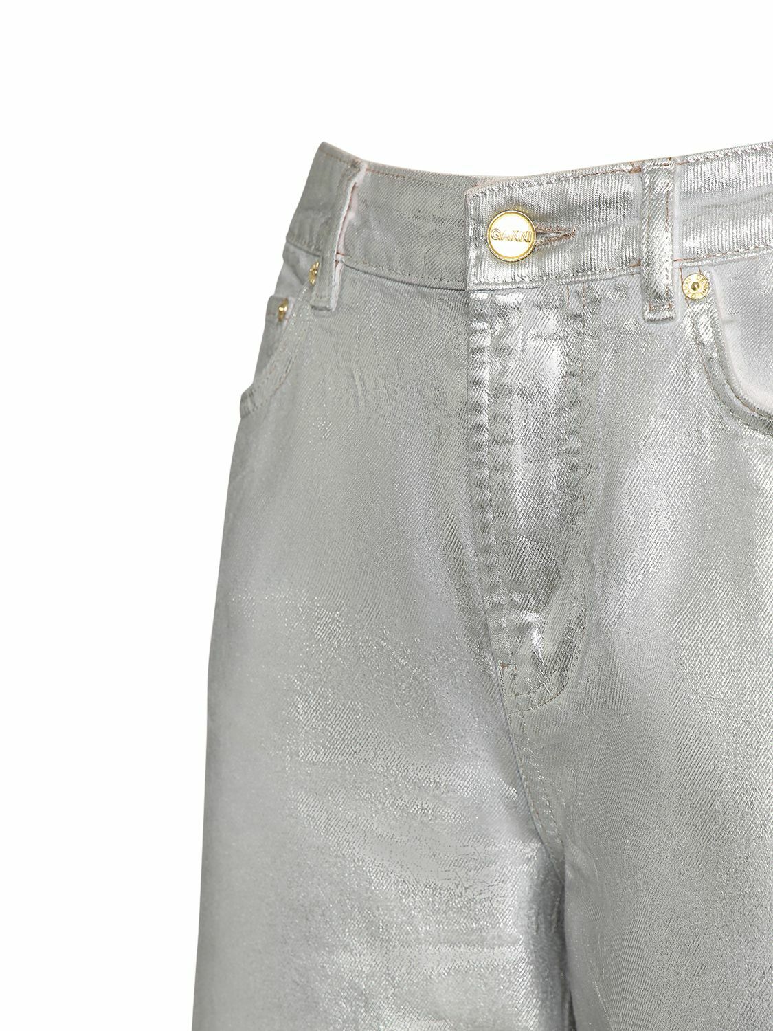 デニム・ジーパン GANNI Women Denims J1312 Grey Ganni(ガニー) Snow Washed Denim Skirt Jeansスカート