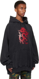 Martine Rose Black Oversized Hoodie