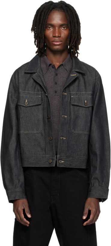 Photo: LEMAIRE Navy Denim Trucker Jacket