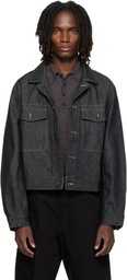 LEMAIRE Navy Denim Trucker Jacket
