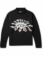 Monitaly - Eye Merino Wool Sweater - Black