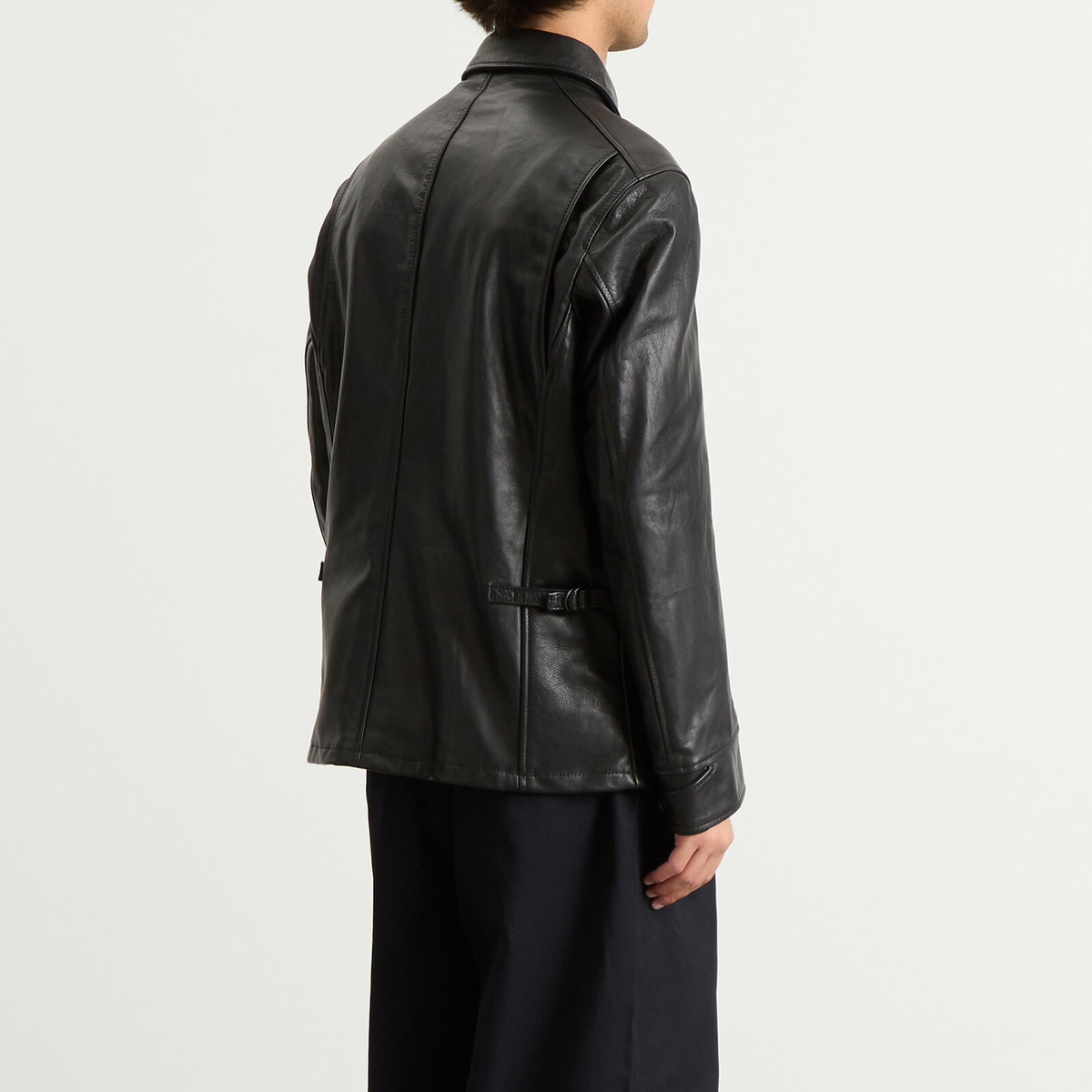 Junya Watanabe MAN Men's x Schott Leather Jacket in Black