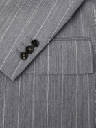 Bottega Veneta - Pinstriped Wool Blazer - Gray