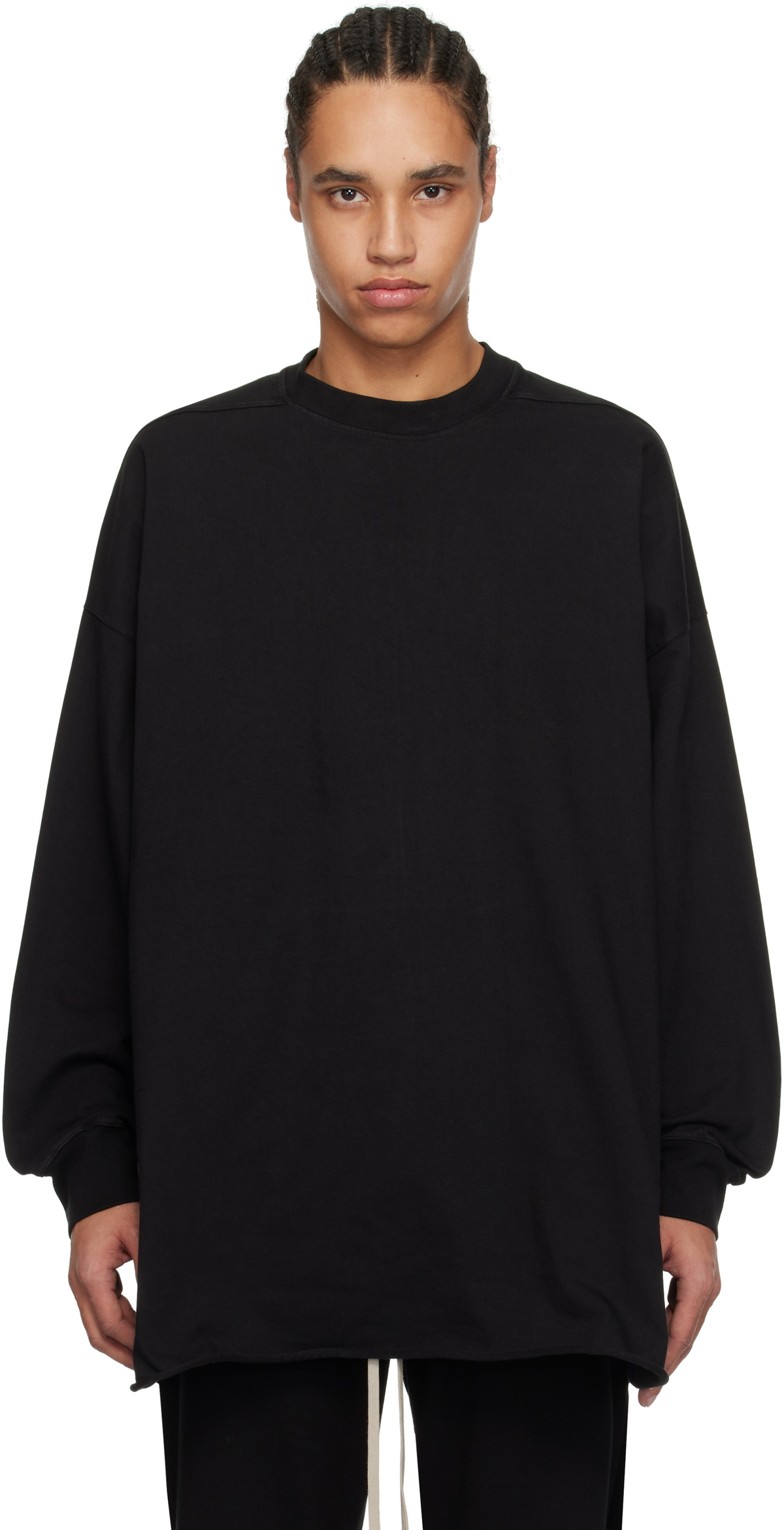 【関税込み】Rick Owens ブラック Hollywood  Tシャツ Black Hollywood Tommy T-shirt by Rick Owens DRKSHDW on Sale