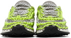 Valentino Garavani Green & Grey Crochet Sneakers