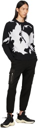 Neil Barrett Black & White Three Eyed Ravens Sweater