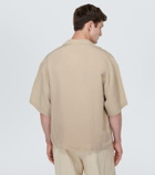King & Tuckfield Cupro wrap shirt
