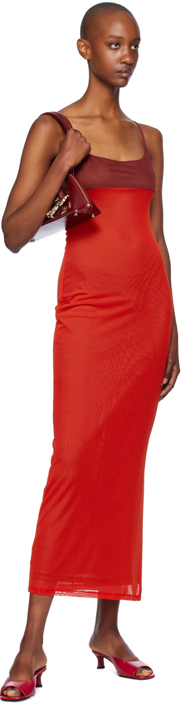 knee length dresses for ladies I.Am.Gia Kahlo Maxi Dress in Red