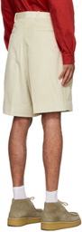 Connor McKnight Beige Cotton Shorts