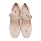 Miu Miu Pink Ballerina Mary Jane Heels