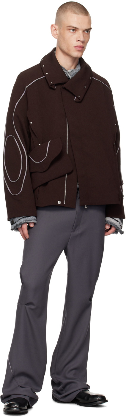 パンツ Kiko Kostadinov Ohne K-Dart TROUSER SPORTIVO [Ohne k-dart trousers polywool iron grey]