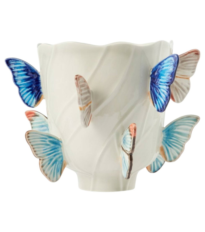 Photo: Bordallo Pinheiro Cloudy Butterflies Small vase by Claudia Schiffer