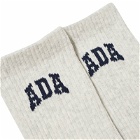 Adanola Women's ADA Socks in Light Grey Melange/Navy