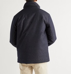 Loro Piana - Storm System Virgin Wool-Blend Denim Bomber Jacket - Blue